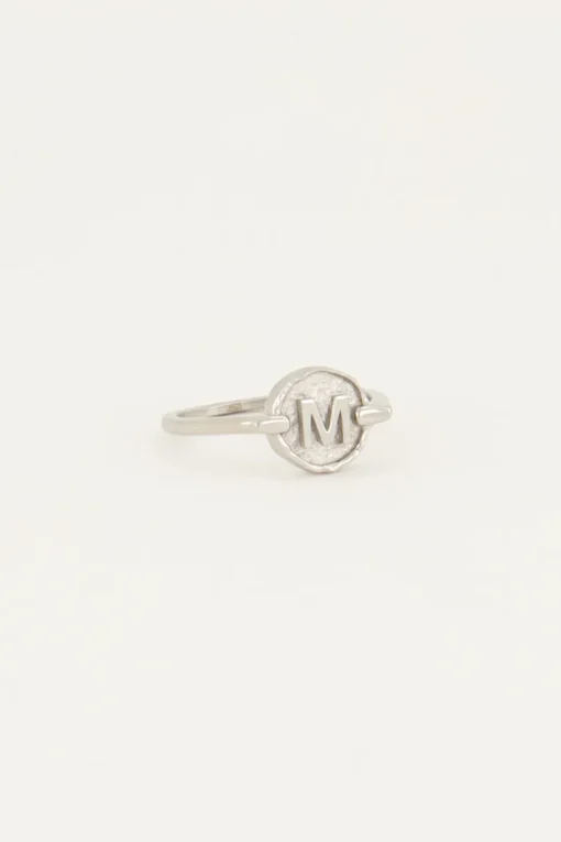 Ring Met Cirkel & Initial