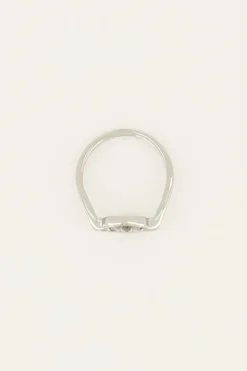 Ring Met Cirkel & Initial