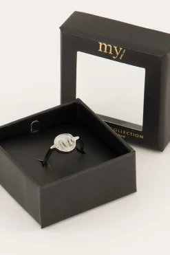 Ring Met Cirkel & Initial