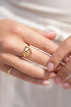 Ring Met Getwist Hartje