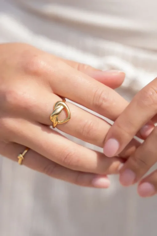 Ring Met Getwist Hartje