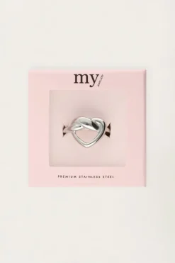 Ring Met Getwist Hartje