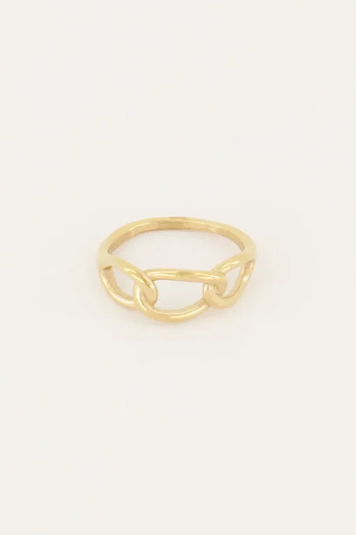 Ring Met Grote Ovale Schakels