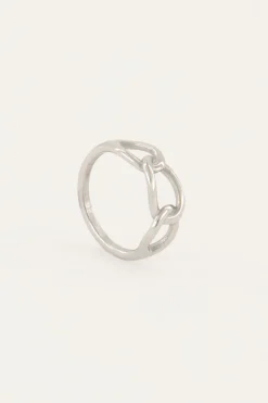 Ring Met Grote Ovale Schakels