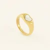 Ring Met Parelmoer Hartje