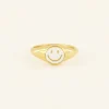 Ring Met Parelmoer Smiley