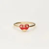 Ring Met Rood Vintage Hart