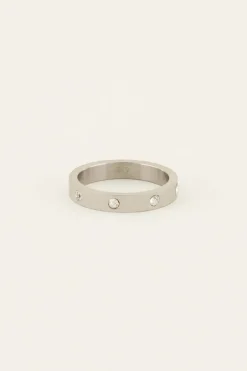 Ring Met Transparante Stenen