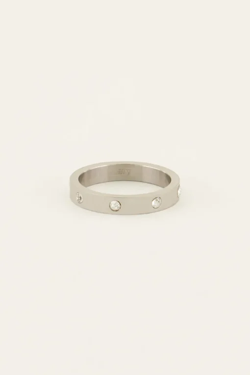 Ring Met Transparante Stenen