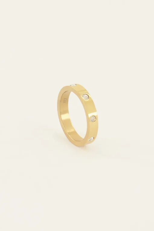 Ring Met Transparante Stenen