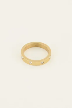 Ring Met Transparante Stenen