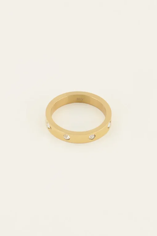 Ring Met Transparante Stenen