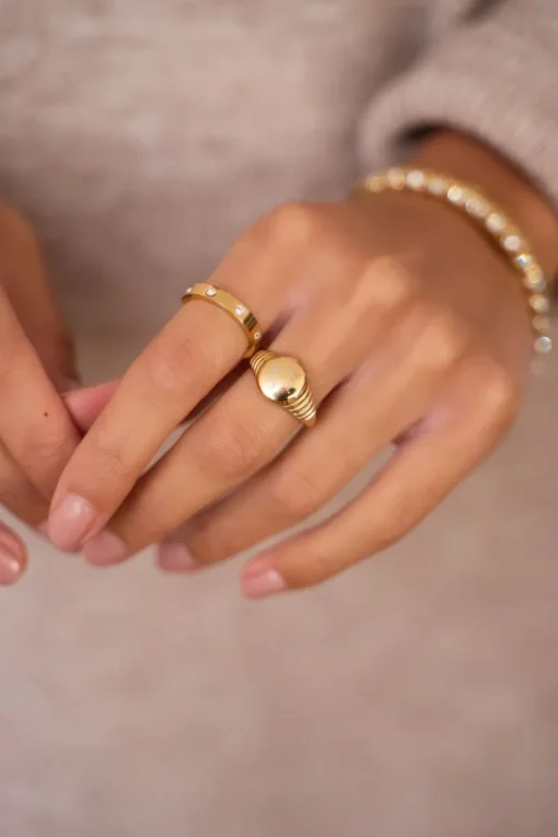 Ring Met Transparante Stenen