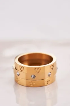 Ring Met Transparante Stenen