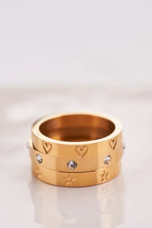 Ring Met Transparante Stenen