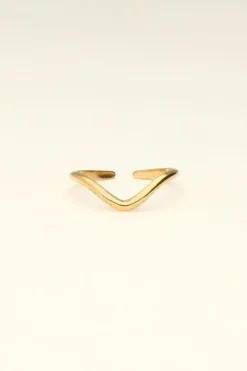 Ring Met V Shape