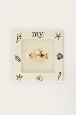 Ring Met Zeeschelp