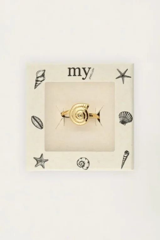 Ring Met Zeeschelp