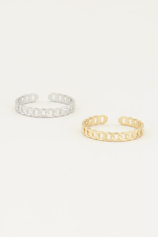 Ring Platte Schakels
