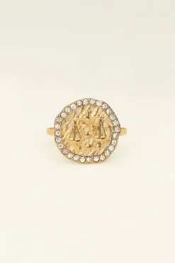 Ring Zodiac Met Strass