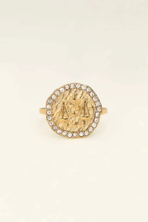 Ring Zodiac Met Strass
