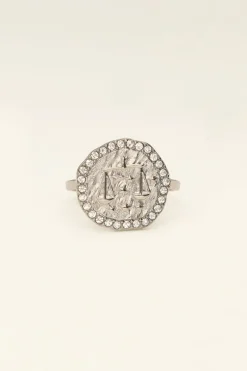 Ring Zodiac Met Strass