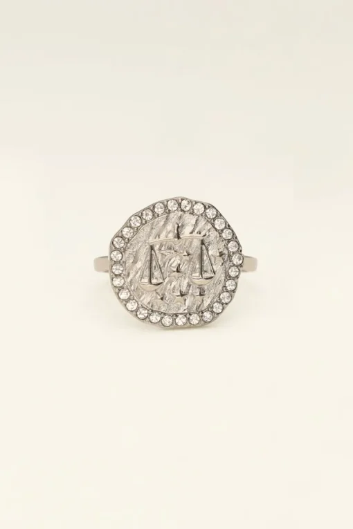 Ring Zodiac Met Strass