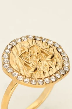 Ring Zodiac Met Strass
