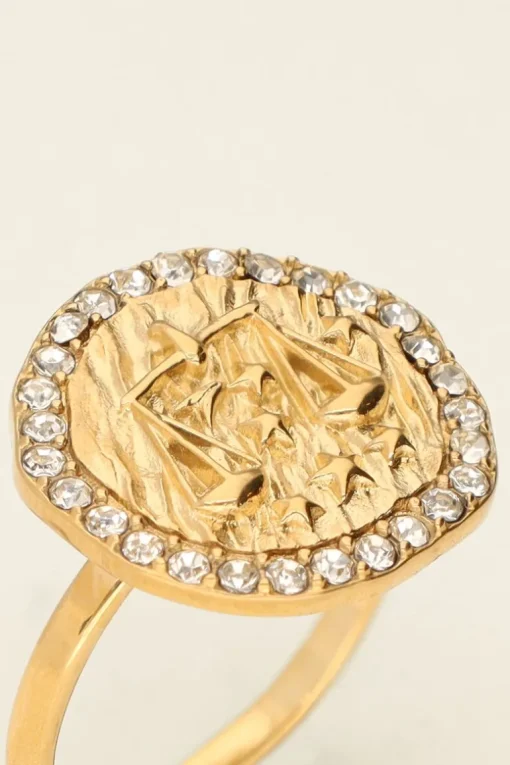 Ring Zodiac Met Strass