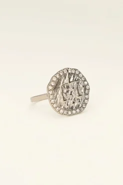 Ring Zodiac Met Strass