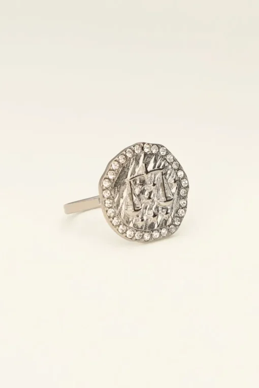 Ring Zodiac Met Strass