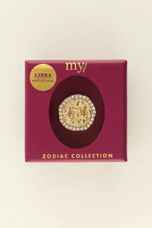 Ring Zodiac Met Strass