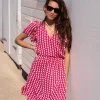 Rode Jurk Met Bohemian Print