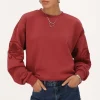 Rode Sweater Met Embroidery