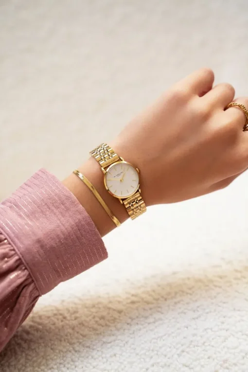 Rond Horloge Met Kleine Witte Wijzerplaat