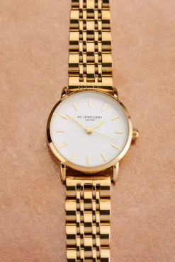 Rond Horloge Met Kleine Witte Wijzerplaat