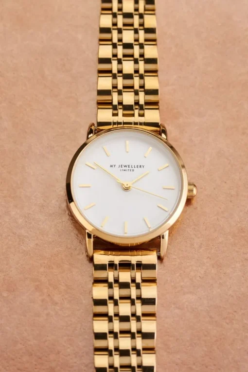 Rond Horloge Met Kleine Witte Wijzerplaat