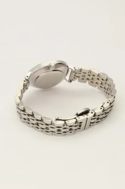Rond Horloge Met Schakels & Witte Wijzerplaat