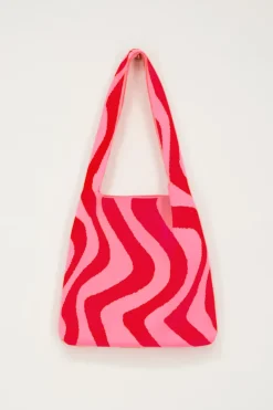 Rood & Roze Swirl Shopper