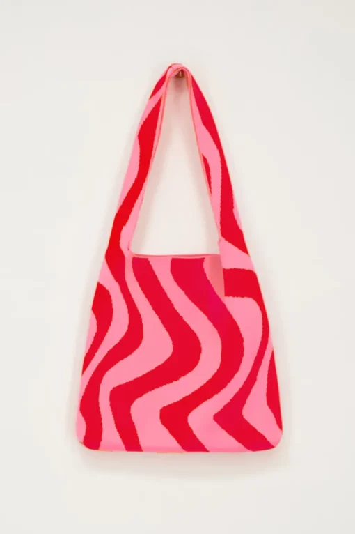 Rood & Roze Swirl Shopper