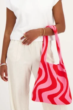 Rood & Roze Swirl Shopper