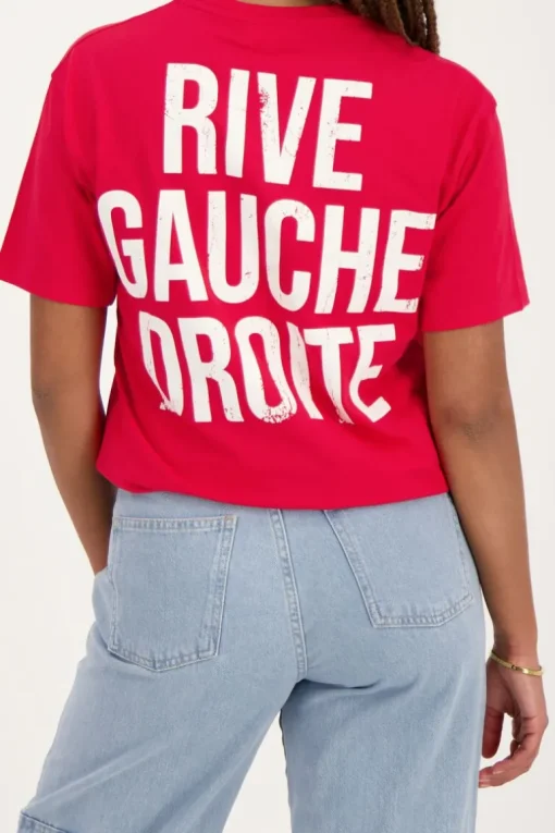 Rood T-shirt Rive Gauche Droite