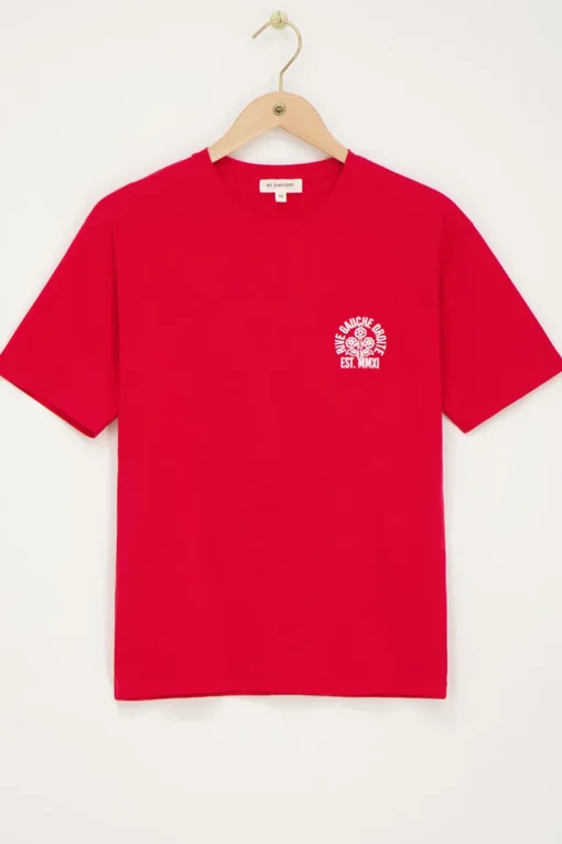 Rood T-shirt Rive Gauche Droite