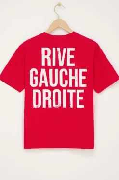 Rood T-shirt Rive Gauche Droite