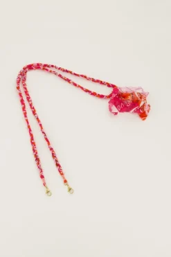 Roze & Oranje Bandana Telefoonkoord