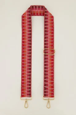 Roze Bag Strap Met Patroon
