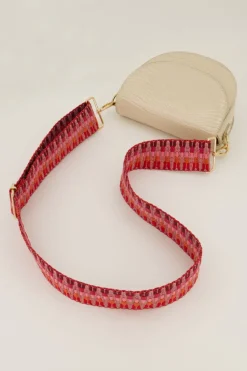 Roze Bag Strap Met Patroon