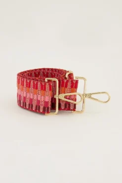 Roze Bag Strap Met Patroon