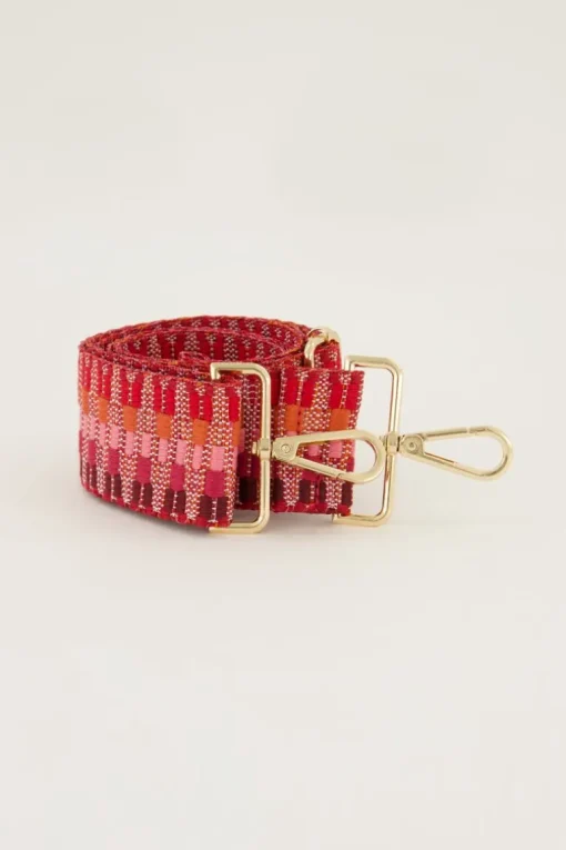 Roze Bag Strap Met Patroon