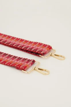Roze Bag Strap Met Patroon